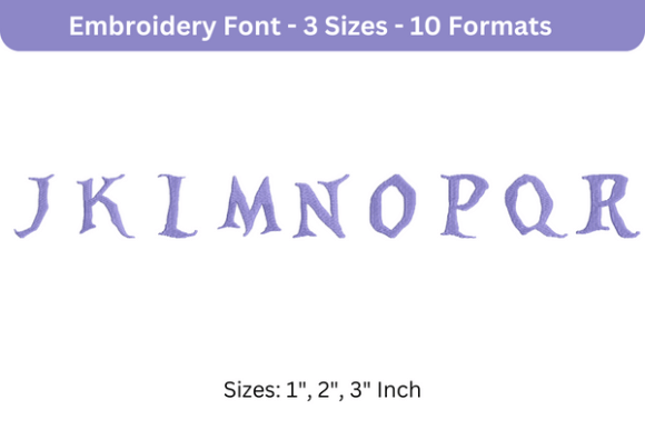Alice Font Uppercase J to R: A Designer’s Seasonal Embroidery Review