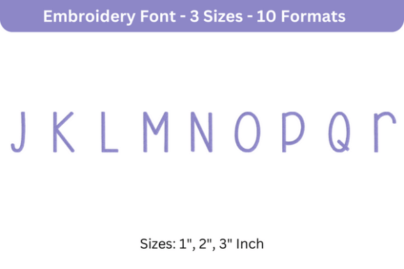 Beautiful Font Uppercase J to R: A Designer’s Review for Business Embroidery