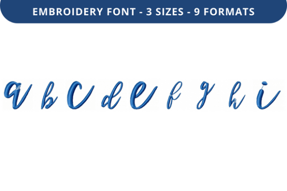 Bethilda Font Lowercase a to I: A Designer’s Review for Seasonal Embroidery
