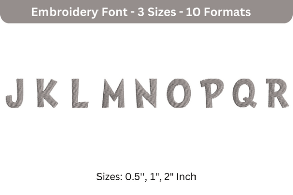 DrSue Font Uppercase J to R: A Designer’s Review for Boutique Sweatshirt Embellishment