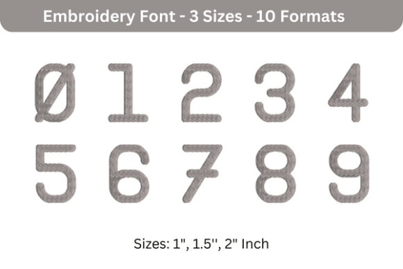 Follow Direction Font 0 to 9: A Smart Addition for Etsy Embroidery Sellers