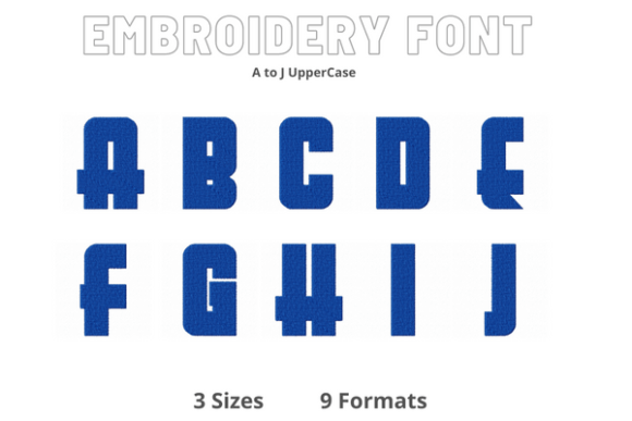 Font a to J: A Designer’s Review for Small Business Embroidery