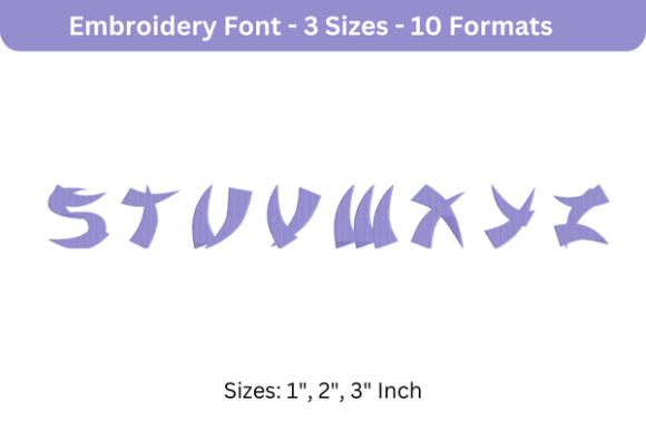 Karate Font S to Z: A Bold Choice for Seasonal Embroidery