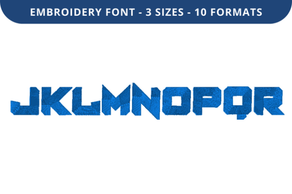 Metal Dude Font J to R – A Bold Choice for Small Business Embroidery