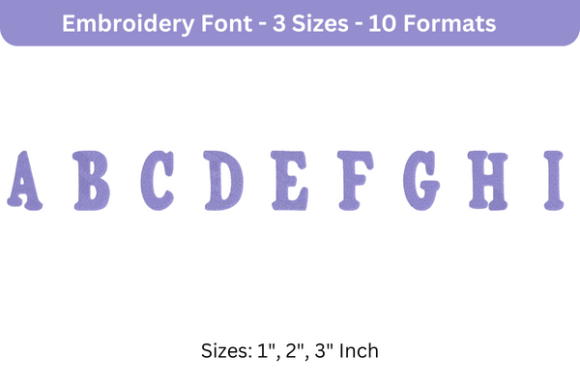 Purevain Font Uppercase A to I: A Designer’s Review for Seasonal Embroidery