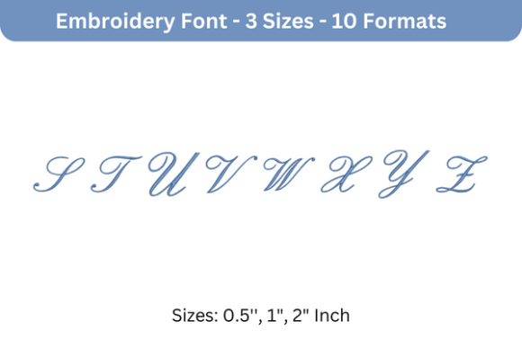 Reviewing English Font Uppercase S to Z for Personalized Embroidery Gifts