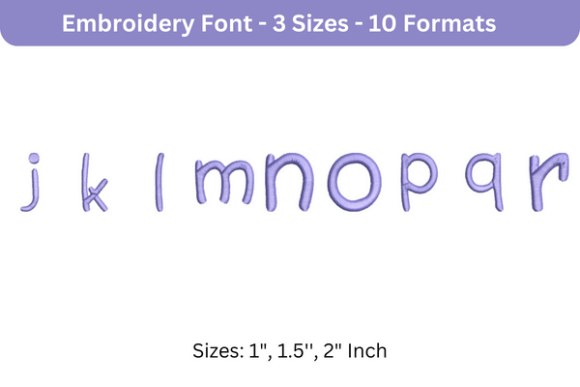 Second Grader Font J to R: A Designer’s Review for Seasonal Embroidery