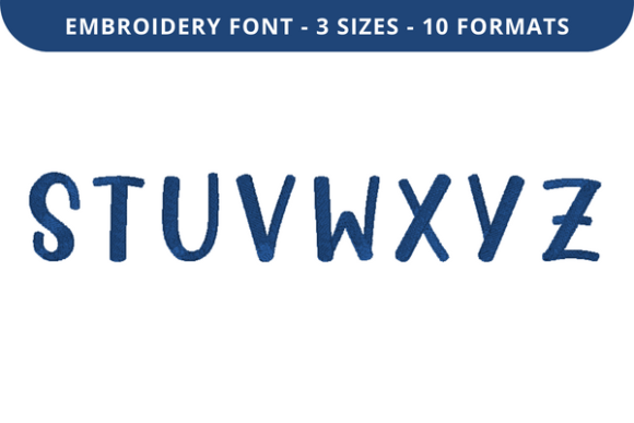 Sunday Rain Font S to Z: A Seller’s Review for Etsy & Small Shop Embroidery
